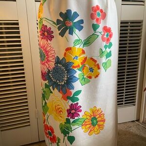 Max Mara floral print skirt.